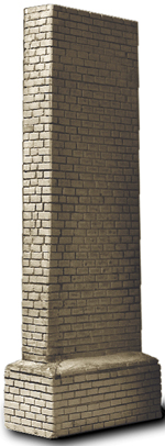 HO-SCALE 8+ GRAY BLOCK STONE PIER